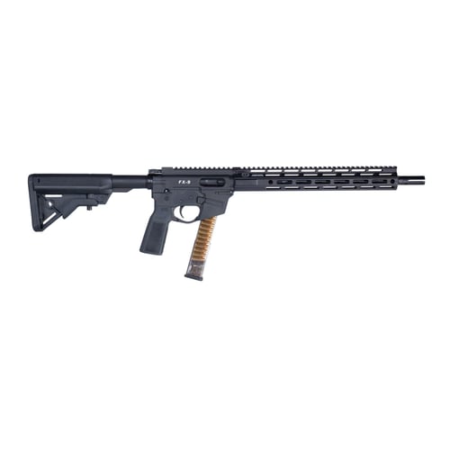 Freedom Ordnance FM9D Beltfed Rifle 9mm Luger 100 rd Belt Bag/33rd Glock Style Mag1 16 Barrel Black Picatinny Rail | 810165560376