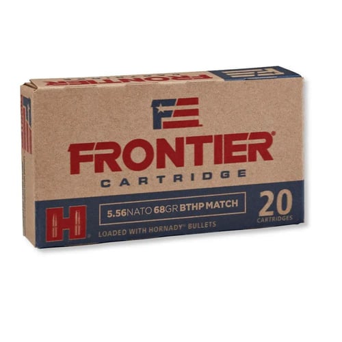 Hornady Frontier NATO Rifle Ammunition 5.56mm 68 gr OTM 500/ct Case 2520/ct | 10090255711605