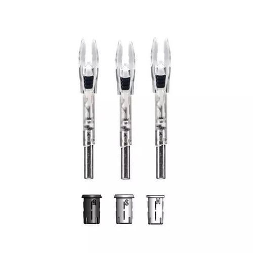 Nockturnal Shift Universal Strobing Red  Green Lighted Nock 3/pk | 818322016070