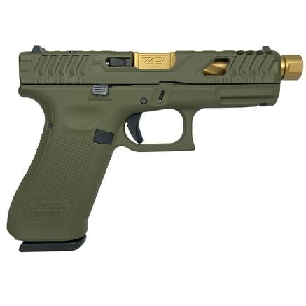 Glock 45 Gen 5 Custom OD Green Grip with Gold Barrel Handgun 9mm Luger 17/rd Magazines 3 4.6 Threaded Barrel Austria | 688099401573