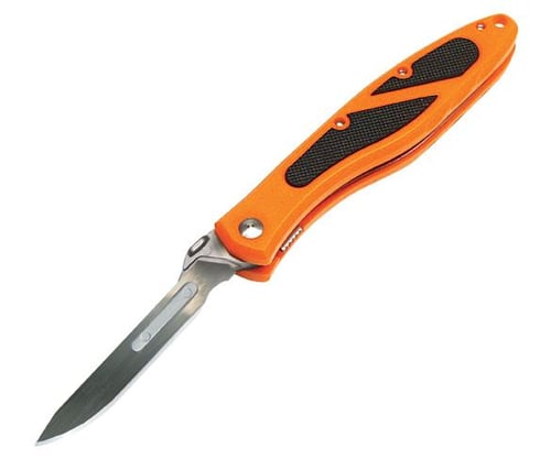 Havalon PirantaEdge Game Knife with 12 Additional 60A SS Blades Orange/Black | 736370702052