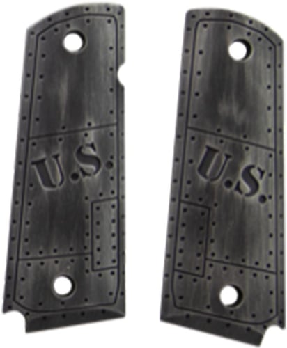 Hogue Govt. Model Aluminum  1911 U.S. Green Distressed Grip | 743108008249