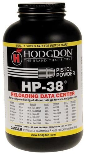 Hodgdon HP-38 Spherical Handgun Powder 8 lbs