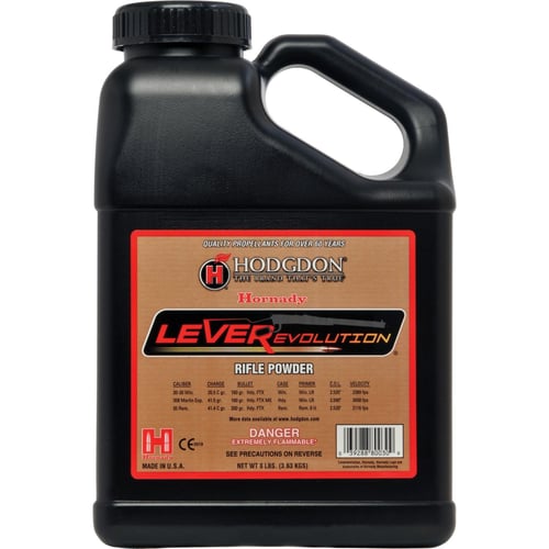 Hodgdon LEVERevolution Spherical Rifle Powder 8 lbs