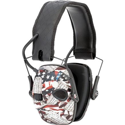 Howard Leight Impact Sport Bluetooth Small Earmuff  2nd Amendment Black Diamond Pattern Band 21dB NRR | 033552025467