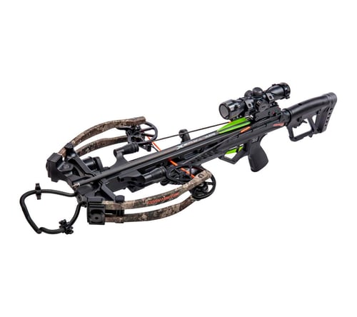 Bear Archery BearX Constrictor CDX Crossbow Package with Illum Scope Rope  Bolts RH / LH  Veil Stroke Camo | 754806316611