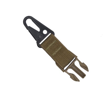TacShield Sling Attachment Side Release Buckle Attachment for HK Snap Hook Coyote