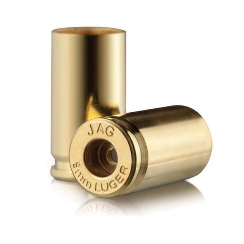 Jagemann Unprimed Brass Handgun Cartridge Cases 9mm Luger P 100/Bag | 860085000162