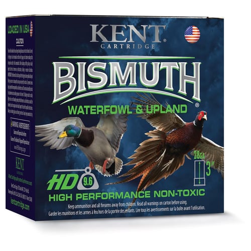 Kent Bismuth HighPerformance NonToxic Waterfowl  Upland Shotshells 28ga 3 1oz 1350 fps 4 25/ct | 656308112244