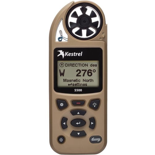 Kestrel 5500 Weather Meter with Bluetooth LiNK + Vane Mount (Tripod not included) - Desert Tan