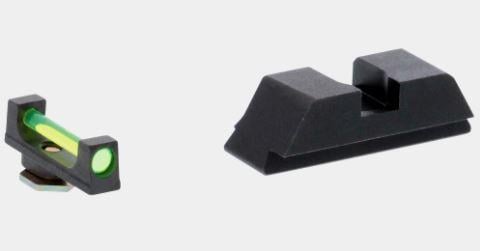 Ameriglo Green Fiber .115 FRONT Black REAR for Glock Gen5 17-19-19X-26-34-45