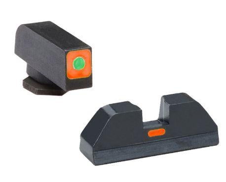 Green Tritium Outline Orange Square non trit REAR for Glock Gen 14 | 644406904229