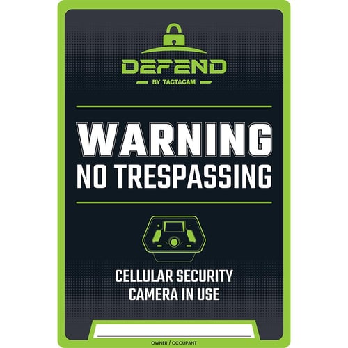 Tactacam Defend No Tresspassing Sign 3/ct | 810126751010