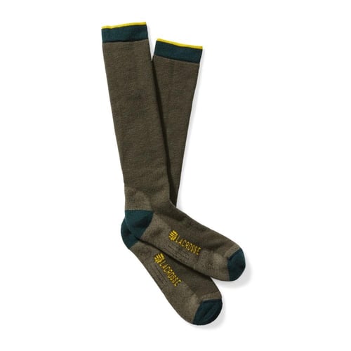 LaCrosse Men's Merino Midweight Sock Over the Calf OD Green M