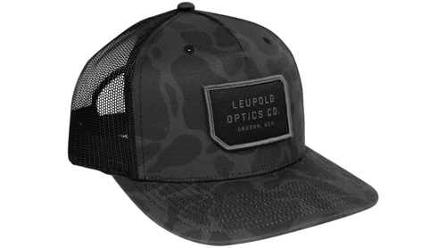 Leupold 183986 Duck Camo Trucker Hat Black | 030317037154