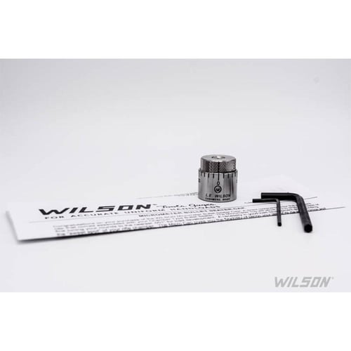 Wilson Stainless Steel MicroAdjustable Bullet Seater Cap for Standard Inline Seater Die | 815145021946