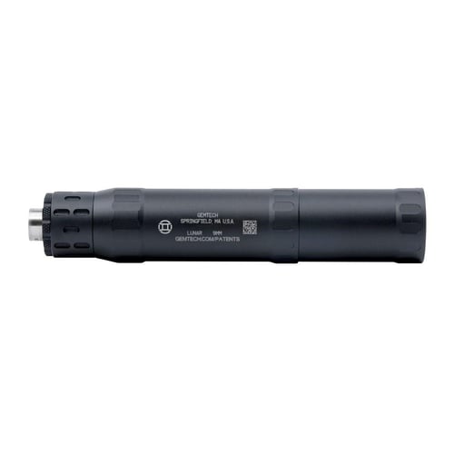Gemtech LUNAR 9 Aluminum Pistol Suppressor 9mm Luger Black Compatible with all GM-9 mounting options USED | 022188896275