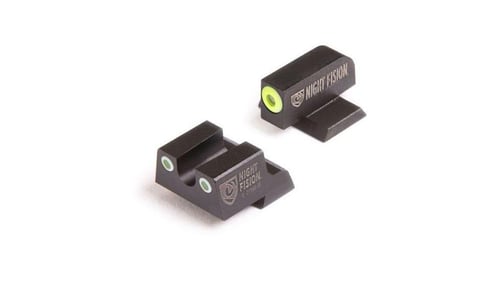 Perfect Dot NS Set w/Yellow Front   Black Square Rear Fits Springfield XD | 810116031191