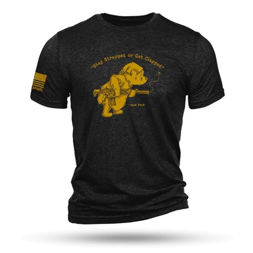 Nine Line Pooh Bear Triblend TShirt Black 3XL | 190741277127