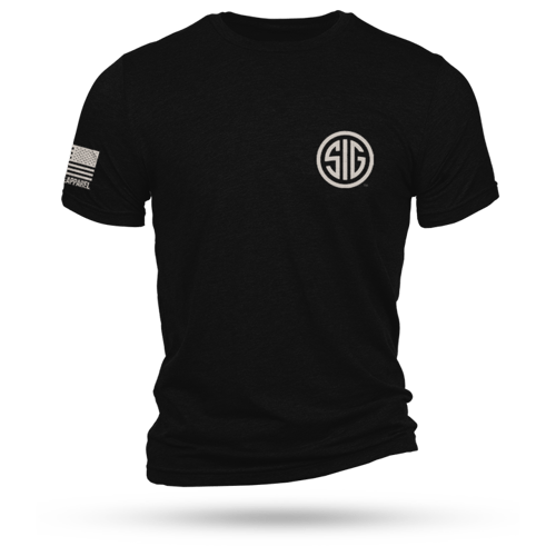 Nine Line Sig Sauer Logo Short Sleeve Shirt Black 2XL