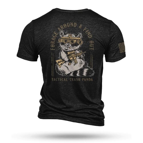 Nine Line Tactical Trash Panda TriBlend TShirt Black 2XL | 190741278483