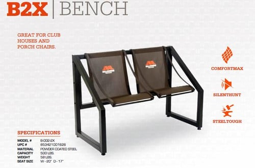 Millennium B2X 2person Bench | 853421001626
