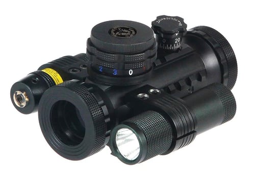 BSA Stealth Tactical Illuminated Sight w/Laser and Light - Red Green & Black