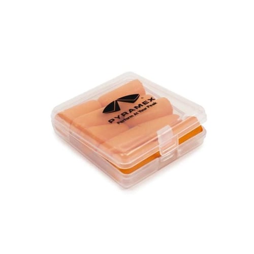 Pyramex Disposable Earplugs with Case 32dB Orange 5/pair | 810170031885