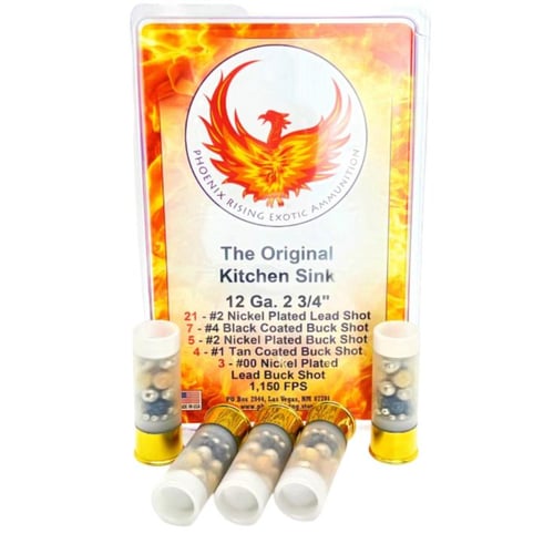Phoenix Rising Kitchen Sink  Multiple Buckshot Size Shotshells 12ga 23/4 1150fps 3/ct | 797053002241