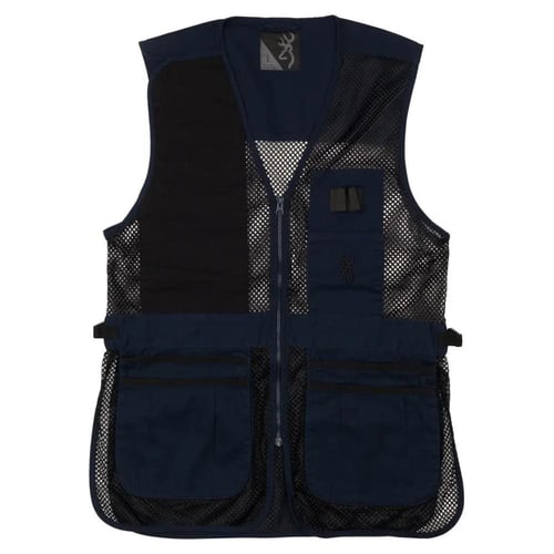 Browning Trapper Creek Mesh Shooting Vest Navy and Black XL | 023614952671
