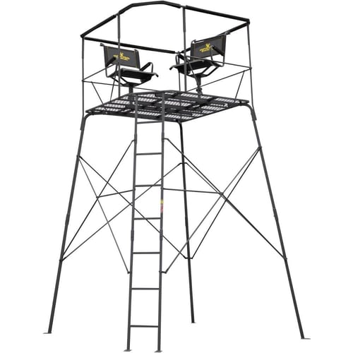Rivers Edge Quad Pod Tower Stand 2Man with Swivel Chairs | 012642051289