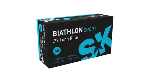 SK Biathlon Sport Rimfire Ammunition .22 LR 40 gr LRN 1106 fps 50/ct | 4023045421131