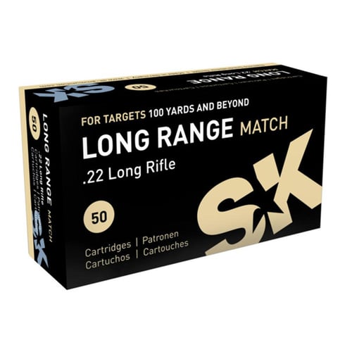 SK Long Range Match Rimfire Ammunition .22 LR 40 gr LRN 1106 fps 50/ct | 4023045421582