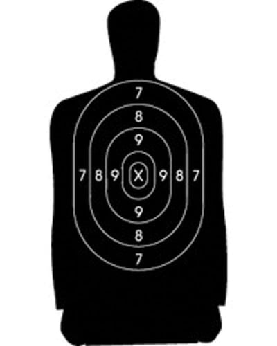 Speedwell Official NRA Police Qualification Silhouette Police Silhouette Reduced 25 yd. 500/Pack
