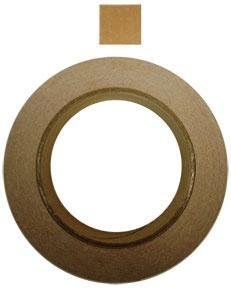 Speedwell 1 Square Paster Pressure Sensitive Brown 1000/Roll | RSPASBRS1