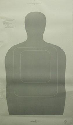 Speedwell US Customs Target - Police Silhouette NRA Instructor Course - 25 yd. 100/Pack
