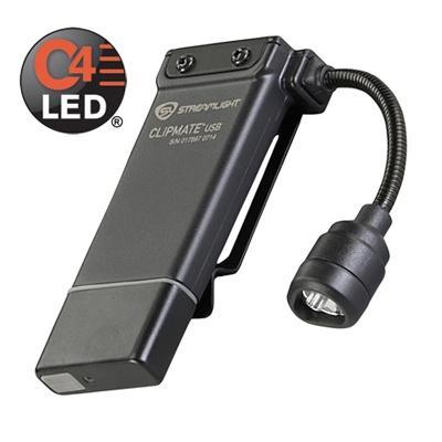 Streamlight Clipmate Rechargeable USB Light White/Red Clip-On LED Light
