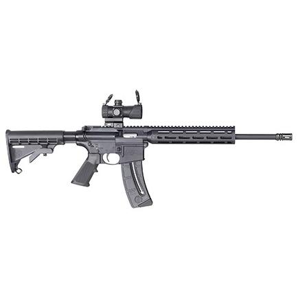 SW MP 15-22 Sport Rifle .22LR 25rd Magazine 16.5 Barrel with MP-100 MP Red/Green Dot Optic USED | 022188880922