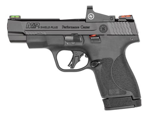 SW PC MP 9 Shield Plus Crimson Trace Handgun 9mm Luger 10rd Magazine 4 Barrel No Thumb Safety Black USED | 022188886856
