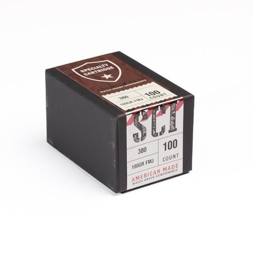 Specialty Cartridge .355 380 100GR FMJ Bullets 100/ct | 850062060029