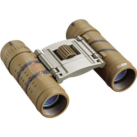Tasco 165821B Essentials Binoculars 8X21 Brown Camo Roof Mc, Box, 6L