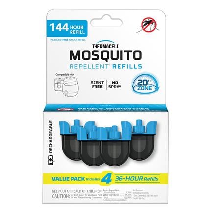 Thermacell Rechargeable Mosquito Repellent Refill 36 HR Four Pack | 843654011356
