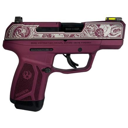 Ruger Black Cherry Frame/Paisley Slide Max9 Pro Handgun 9mm Luger 12rd Magazine 3.2 Barrel Optic Ready | 688099402686