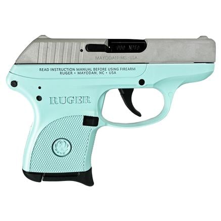 Ruger LCP 380 ACP Pistol 2.75 Barrel Robins Egg Blue Frame Silver Slide | 688099403416