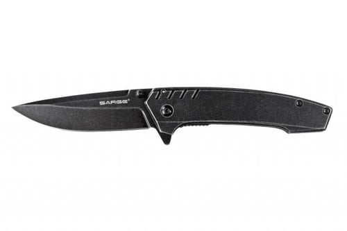 Sarge Knives Stone  Stonewash Frame Lock Folder | 805319496557