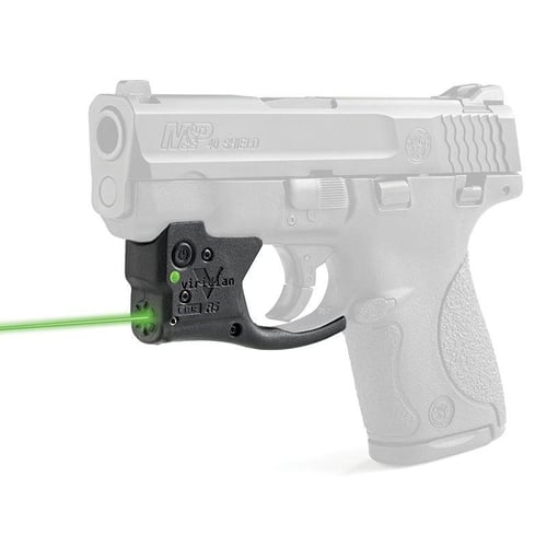 Viridian 920-0005 Reactor R5 Gen 2 Green Laser with 510-532nM Wavelength, ECR & 100 yds Day/2 mi Night Range Black Finish for 40 S&W, 9mm Luger S&W M&P Shield Includes IWB Holster