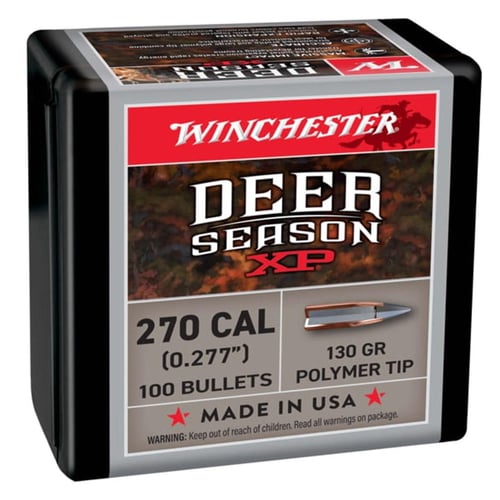 Winchester Deer Season XP Rifle Bullets 270 cal 130 gr 100/ct | 020892643154