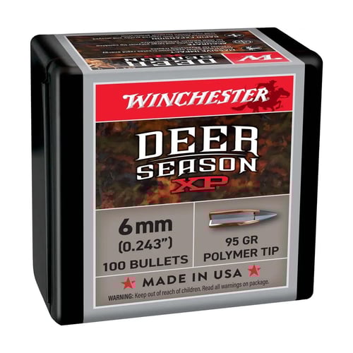 Winchester Deer Season XP Rifle Bullets 6mm 95 gr 100/ct | 020892643130