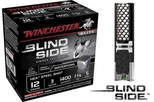Winchester SBS1235 Blind Side Shotshell 12 GA, 3 in, No. 5