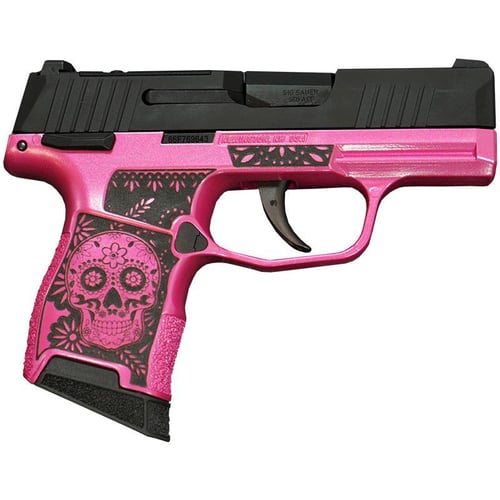 Sig Sauer P365380BSSMS Exclusive Sugar Skull Pink Medusa Handgun .380 10rd Magazines 2 3.1 Barrel | 688099405373
